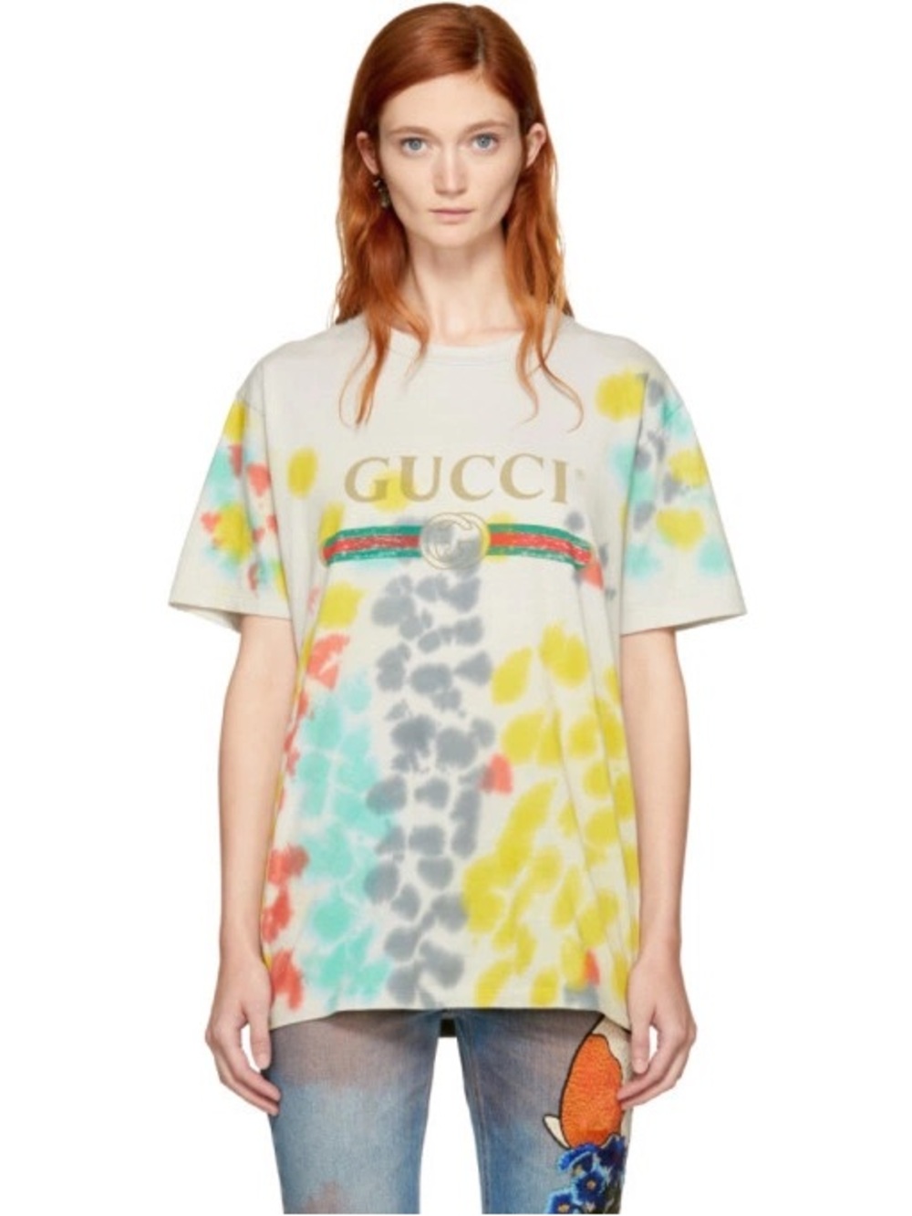 Gucci Multicolor Tie-Dye Logo T-Shirt